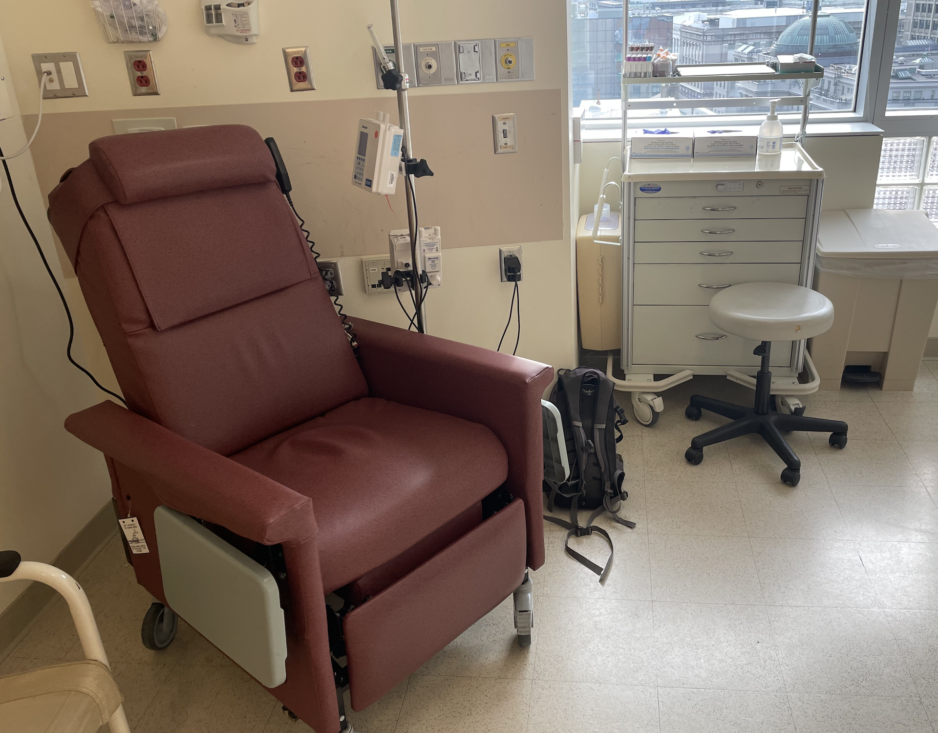 Chair where I spent a few weeks